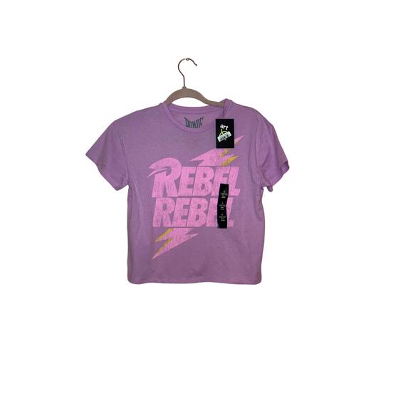 ☀️NWT Art Class David Bowie Rebel graphic t-shirt size 10/12 - Picture 1 of 4